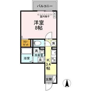 1K 間取り図