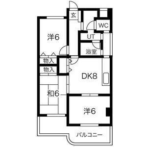 3DK 間取り図