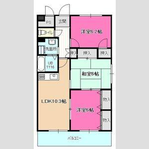 3LDK 間取り図