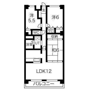 3LDK 間取り図