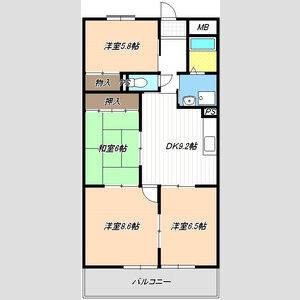 4DK 間取り図