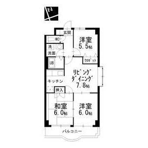 3LDK 間取り図