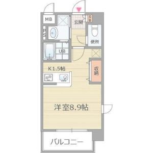 ワンルーム 間取り図