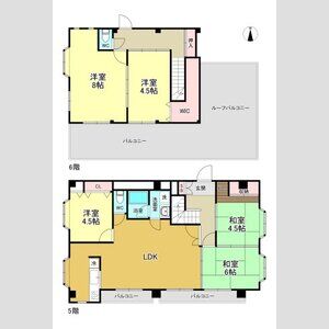 4LDK 間取り図