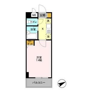 1K 間取り図