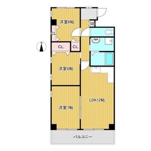 3LDK 間取り図