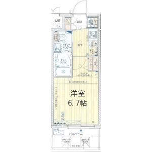 1K 間取り図