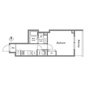 1K 間取り図