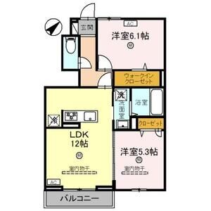 2LDK 間取り図