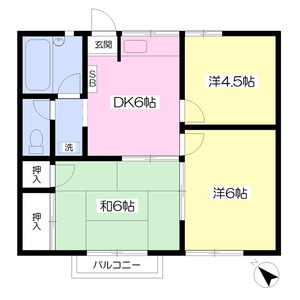 3DK 間取り図
