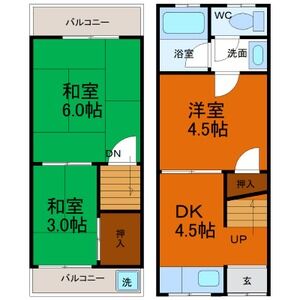 3DK 間取り図