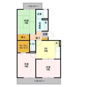 3DK 間取り図