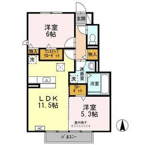 2LDK 間取り図