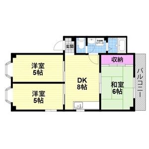 3DK 間取り図