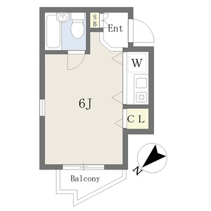 ワンルーム 間取り図