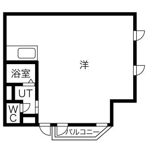 ワンルーム 間取り図