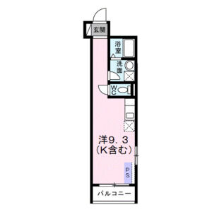 ワンルーム 間取り図