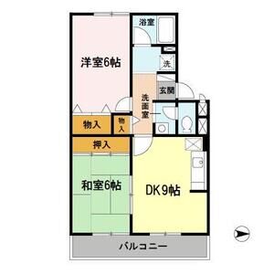 2DK 間取り図