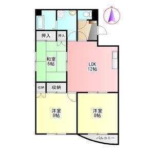 3LDK 間取り図