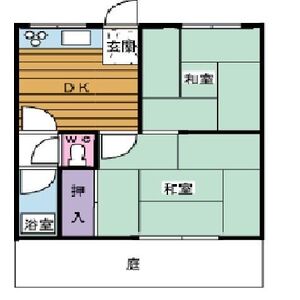 2DK 間取り図