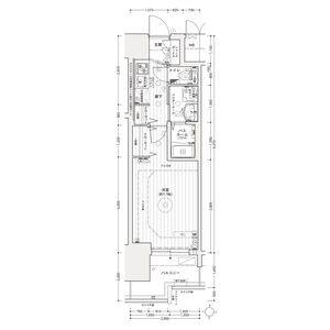 1DK 間取り図