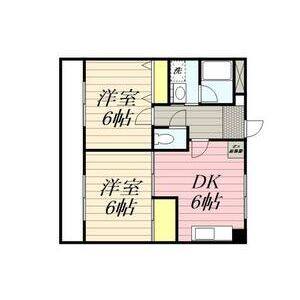 2DK 間取り図