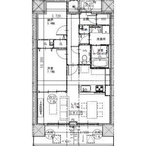 2LDK 間取り図