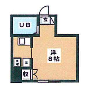 ワンルーム 間取り図