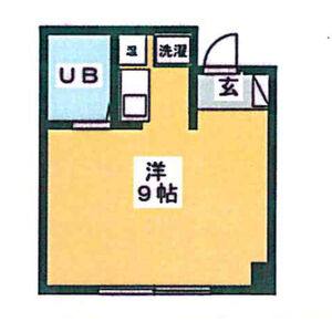 ワンルーム 間取り図