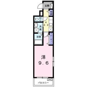 1K 間取り図