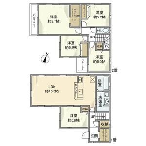 5LDK 間取り図