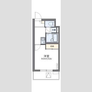 1K 間取り図