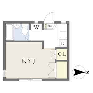 ワンルーム 間取り図