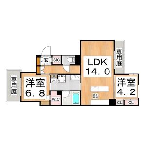 2LDK 間取り図