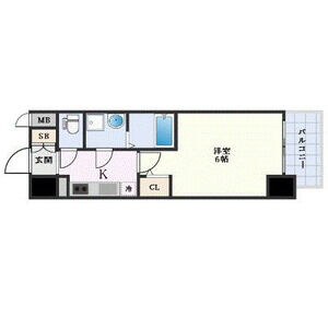 1K 間取り図