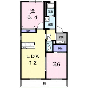 2LDK 間取り図