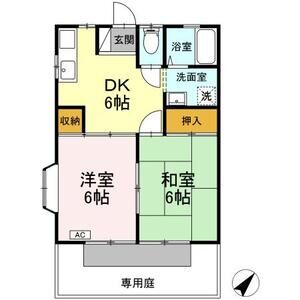 2DK 間取り図