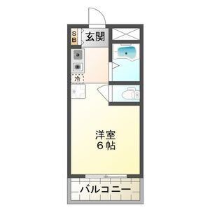 ワンルーム 間取り図