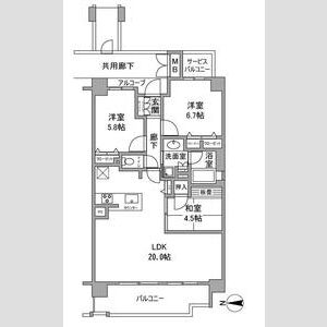 3LDK 間取り図