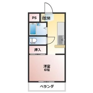 ワンルーム 間取り図