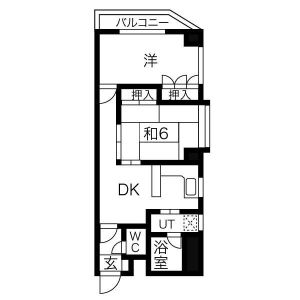 2DK 間取り図