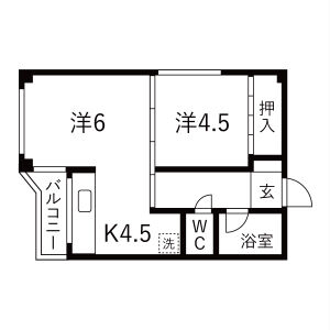2K 間取り図