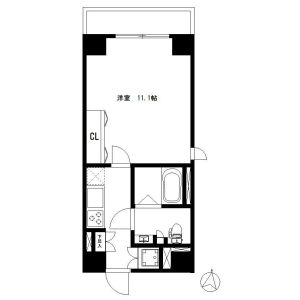 1K 間取り図