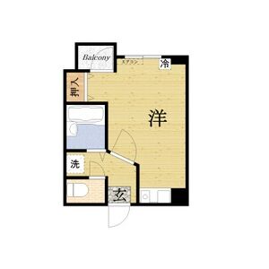 ワンルーム 間取り図