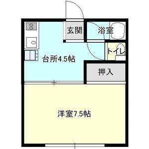 1K 間取り図