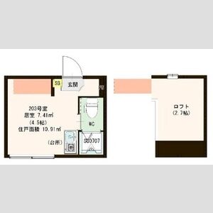 ワンルーム 間取り図