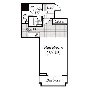 ワンルーム 間取り図