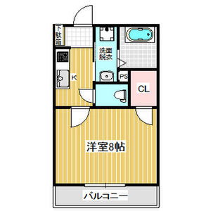 1K 間取り図