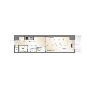 1DK 間取り図