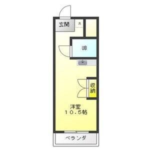 ワンルーム 間取り図